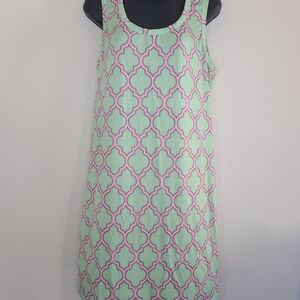 Jean Pierre Kilfa Paris Sleeveless Shift Dress Xl- Muilticolored Abstract Floral